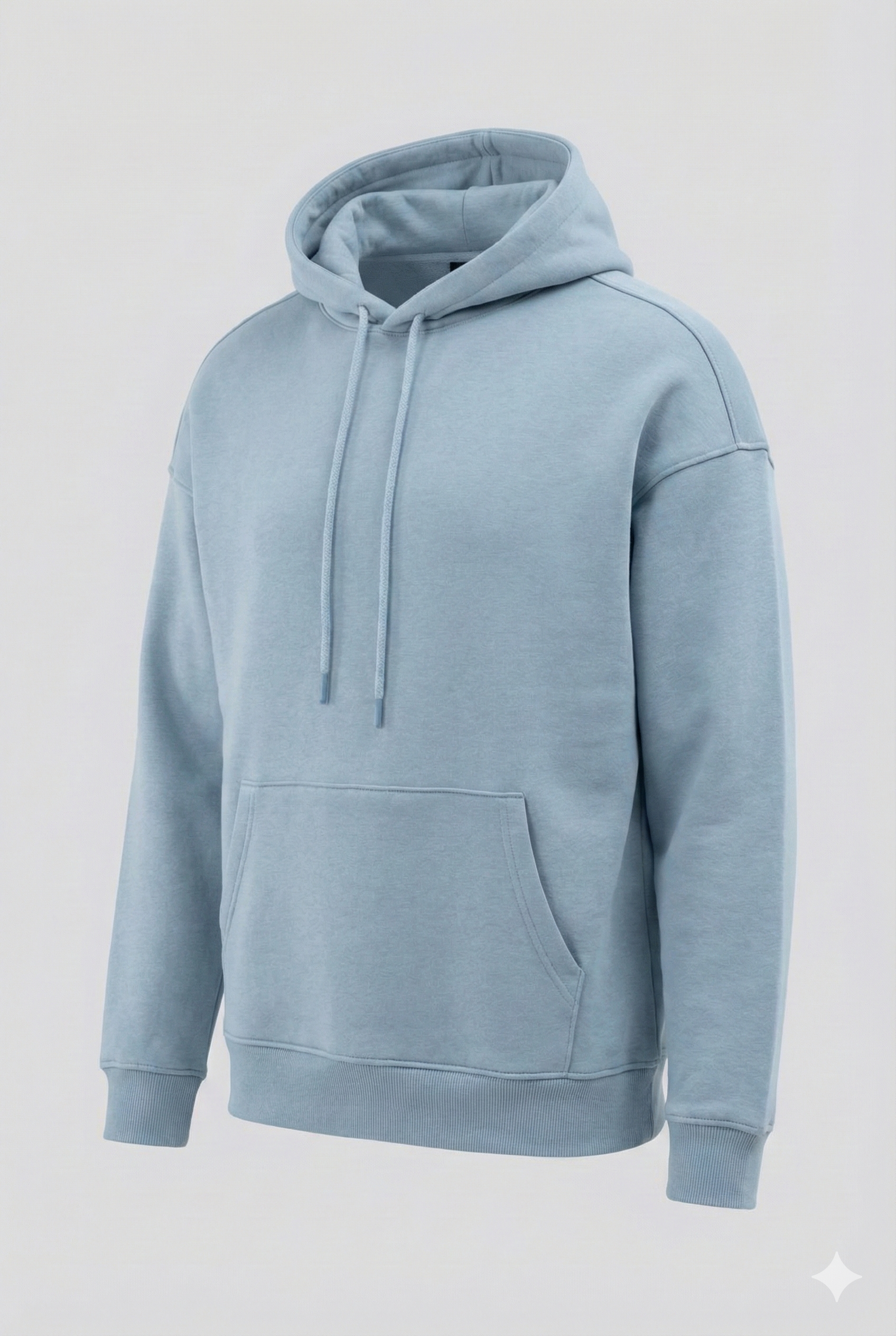 Basic Oversize Kapüşonlu Sweatshirt K. Mavi