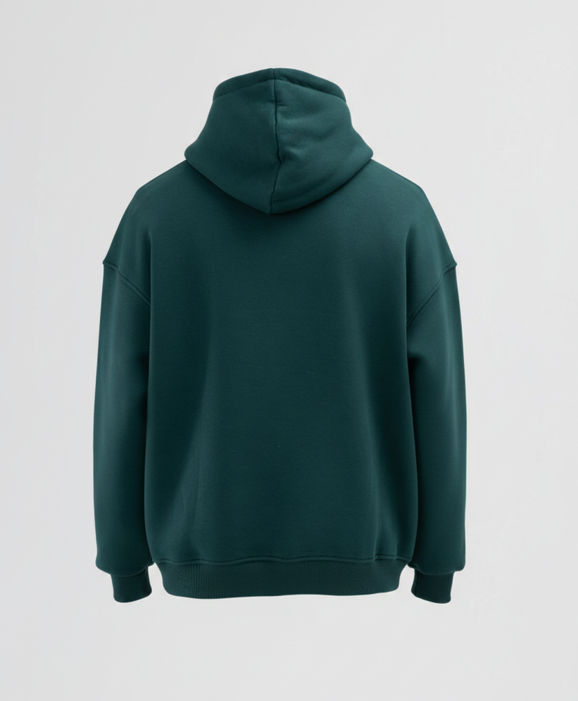 Basic Oversize Kapüşonlu Sweatshirt - Pembe
