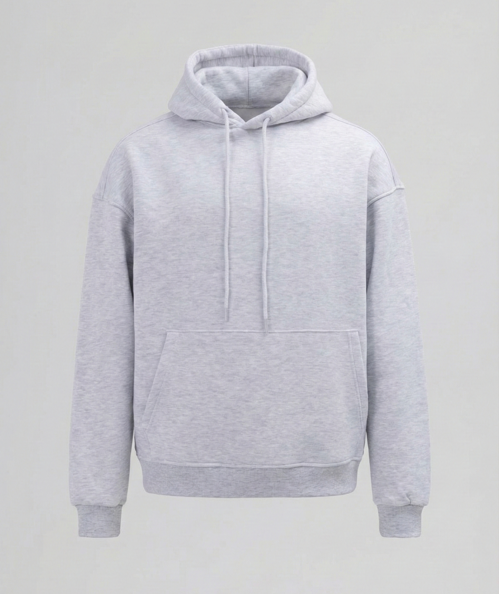 Basic Oversize Kapüşonlu Sweatshirt Gri