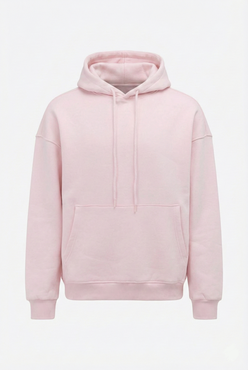 Basic Oversize Kapüşonlu Sweatshirt - Pembe