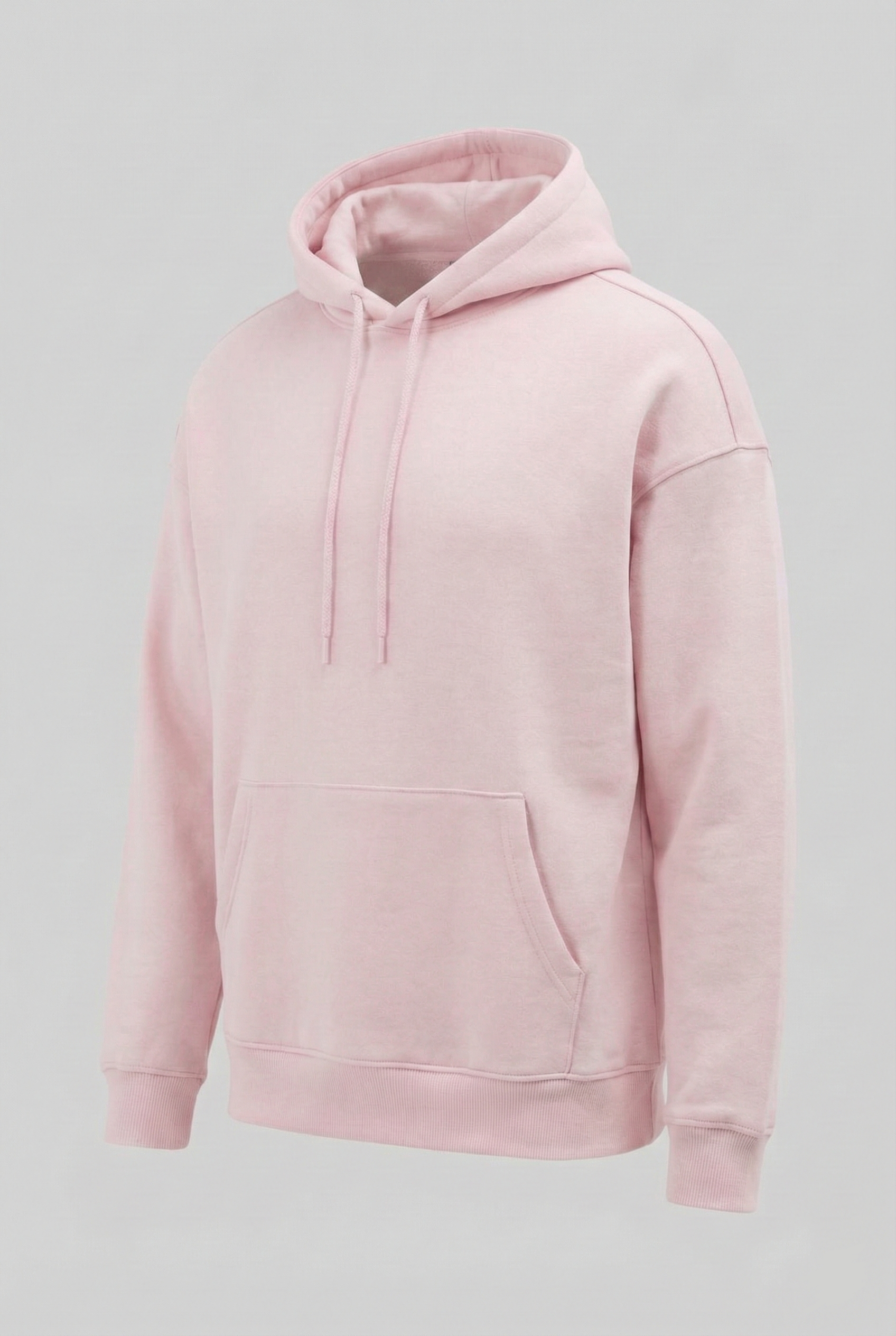Basic Oversize Kapüşonlu Sweatshirt - Pembe