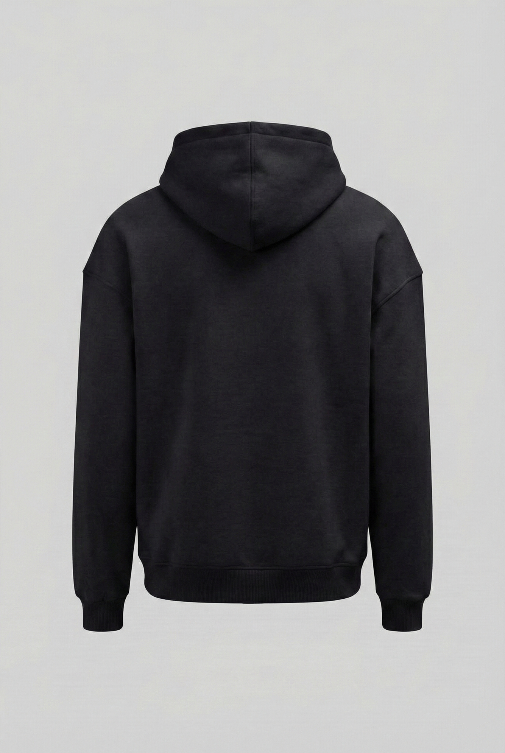 Basic Oversize Kapüşonlu Sweatshirt Siyah