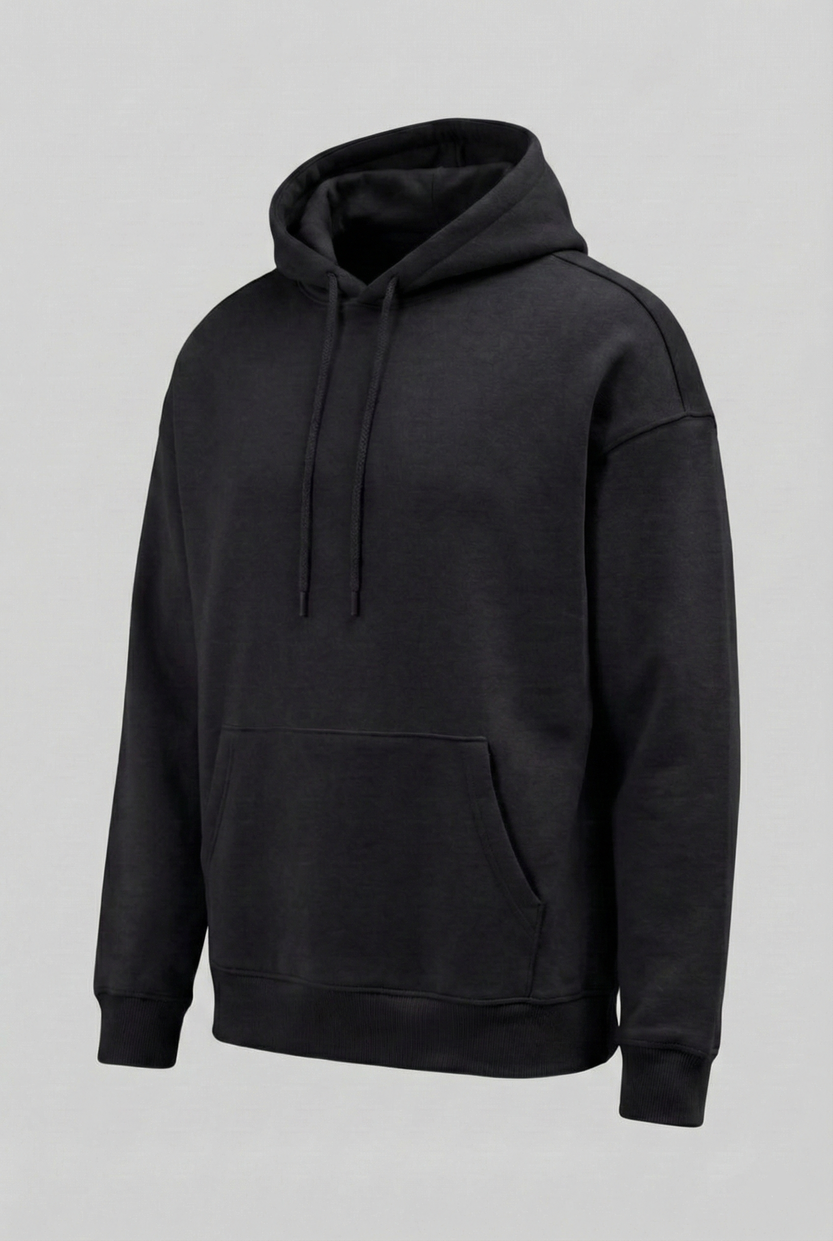 Basic Oversize Kapüşonlu Sweatshirt Siyah