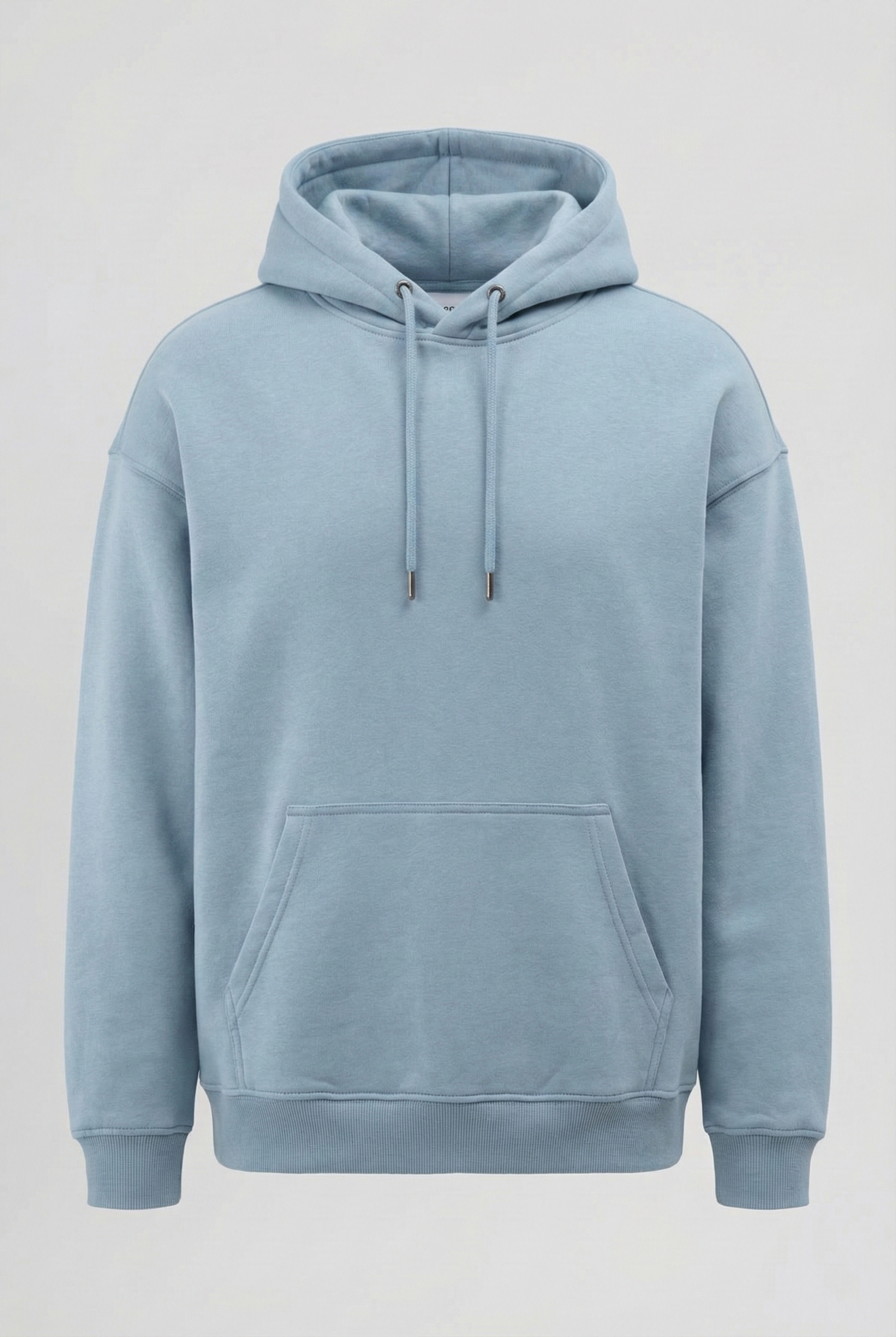 Turkuaz - Basic Oversize Kapüşonlu Sweatshirt