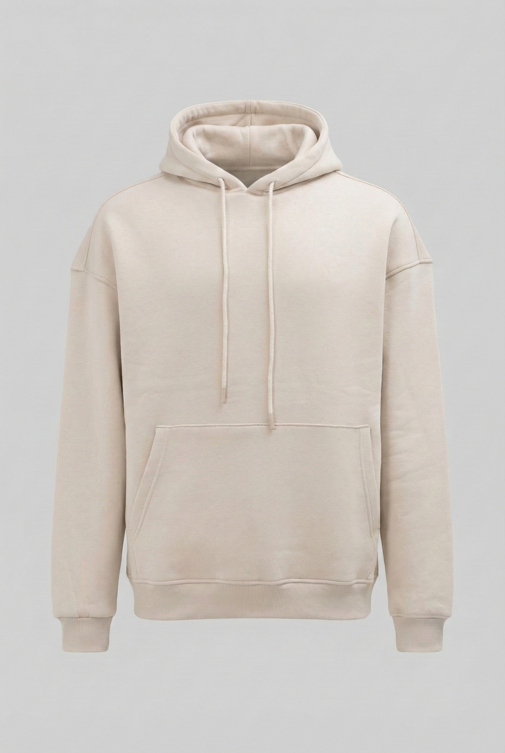 Koyu Yeşil - Basic Oversize Kapüşonlu Sweatshirt
