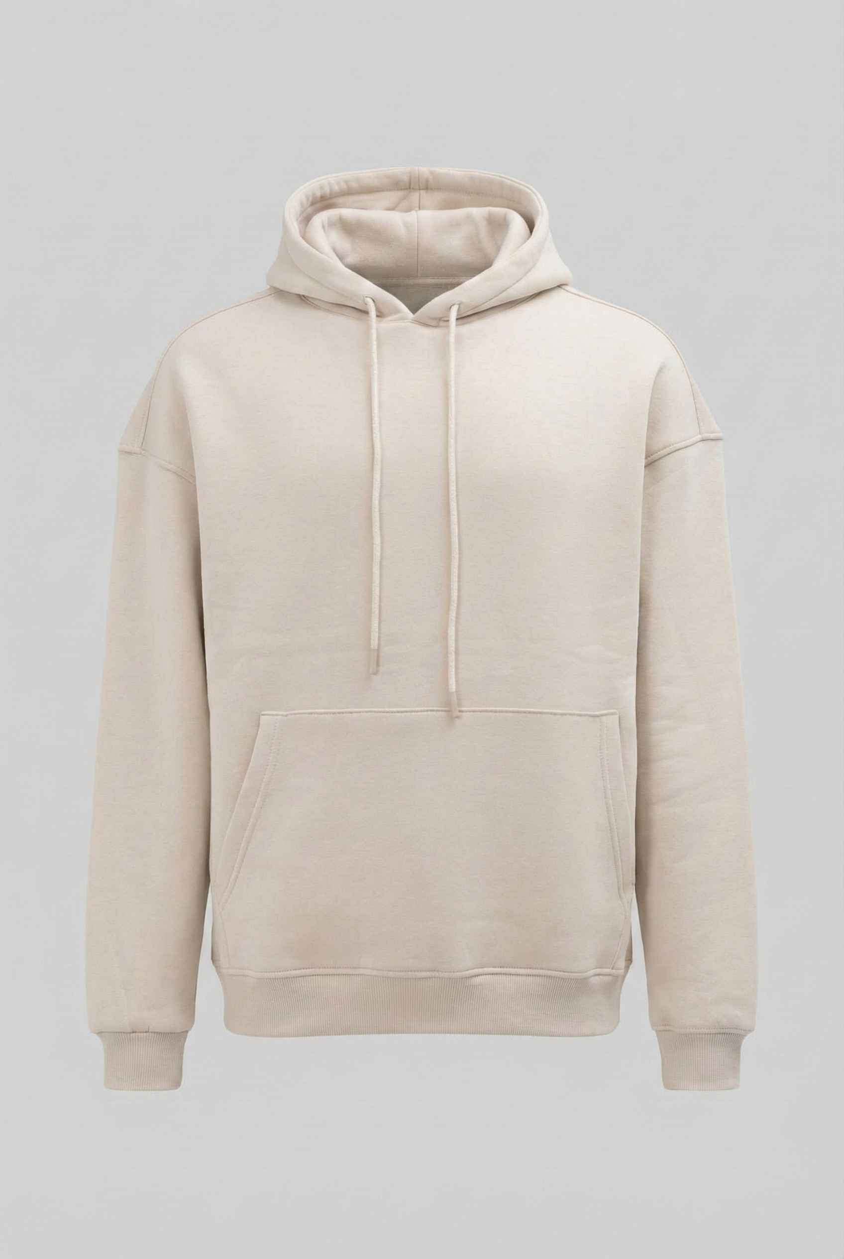 Koyu Yeşil - Basic Oversize Kapüşonlu Sweatshirt
