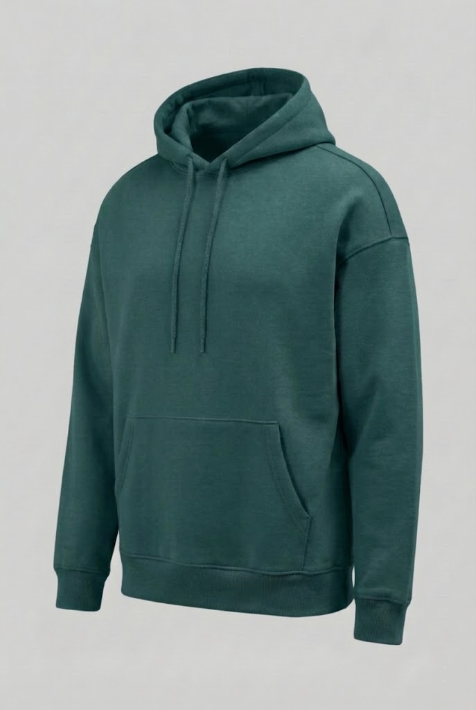 Füme - Basic Oversize Kapüşonlu Sweatshirt
